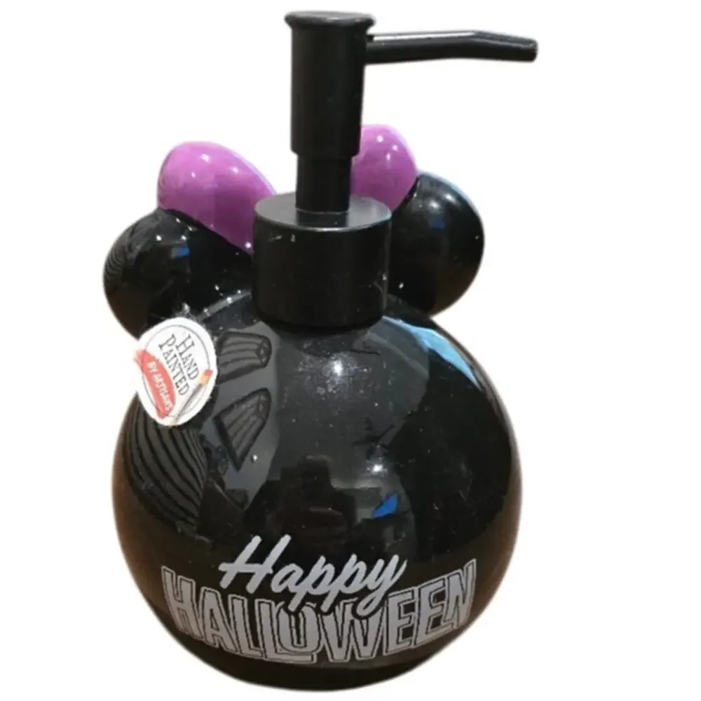 Disney Minnie Mouse Skeleton Halloween Lotion Soap Dispenser NEW